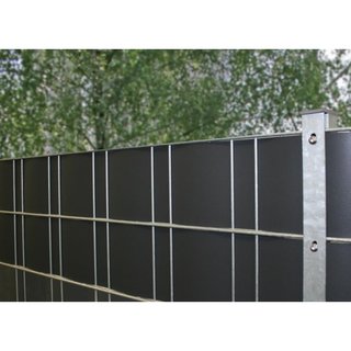 Doppelstabmatten-Sichtschutz PVC - grün RAL 6005 - 50m Rolle