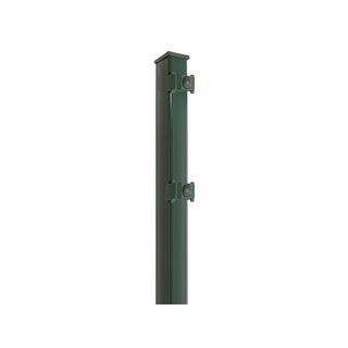 Zaunpfosten Grün RAL6005 Typ K Höhe 220 cm inkl. 5 Halterungen